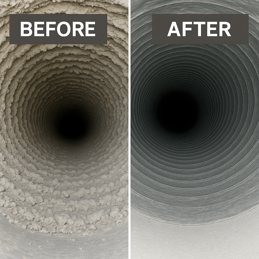 Energy savings from clean ducts